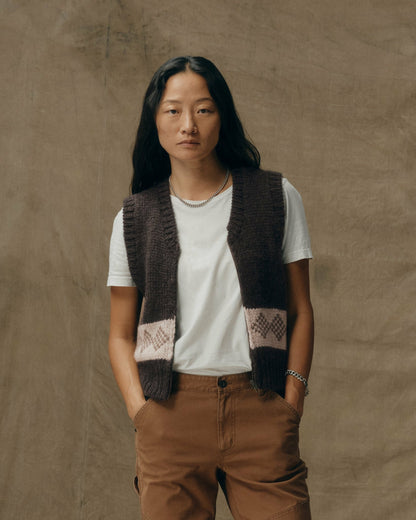 Women Filson Women's Wool Vest - Dark Brown