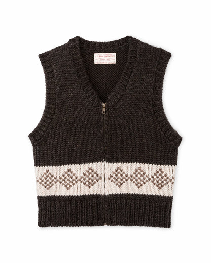 Women Filson Women's Wool Vest - Dark Brown