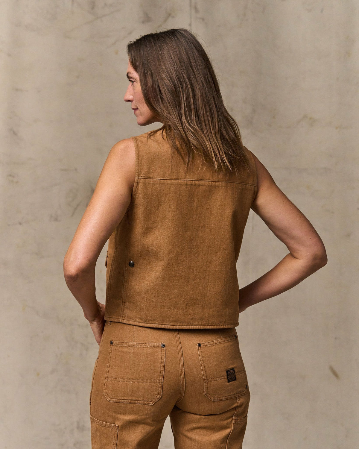 Women Filson Women's Archive Cruiser Vest - Harvest Tan