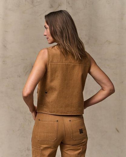 Women Filson Women's Archive Cruiser Vest - Harvest Tan