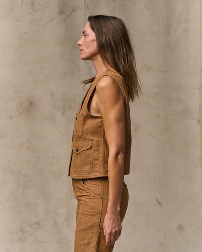 Women Filson Women's Archive Cruiser Vest - Harvest Tan