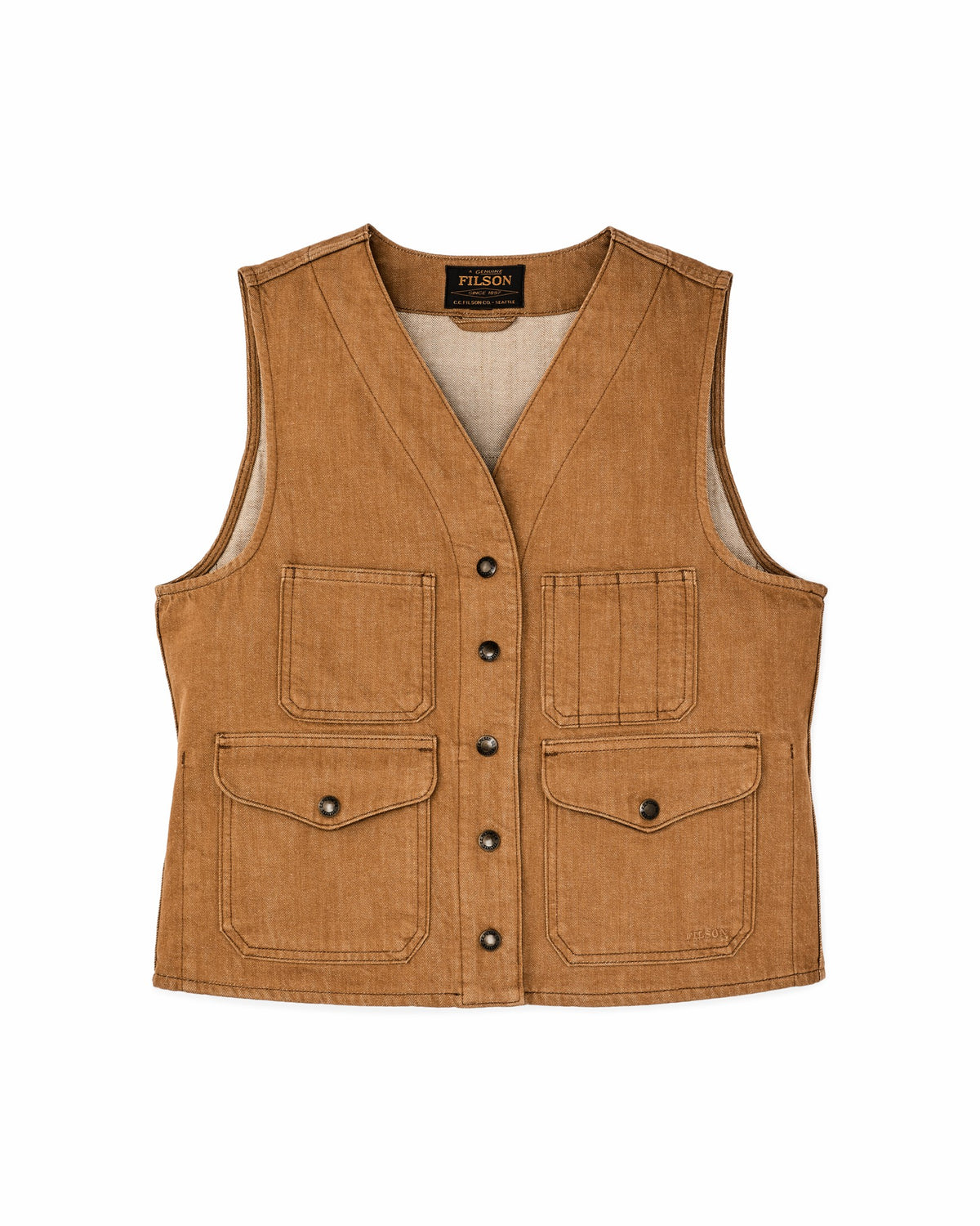 Women Filson Women's Archive Cruiser Vest - Harvest Tan