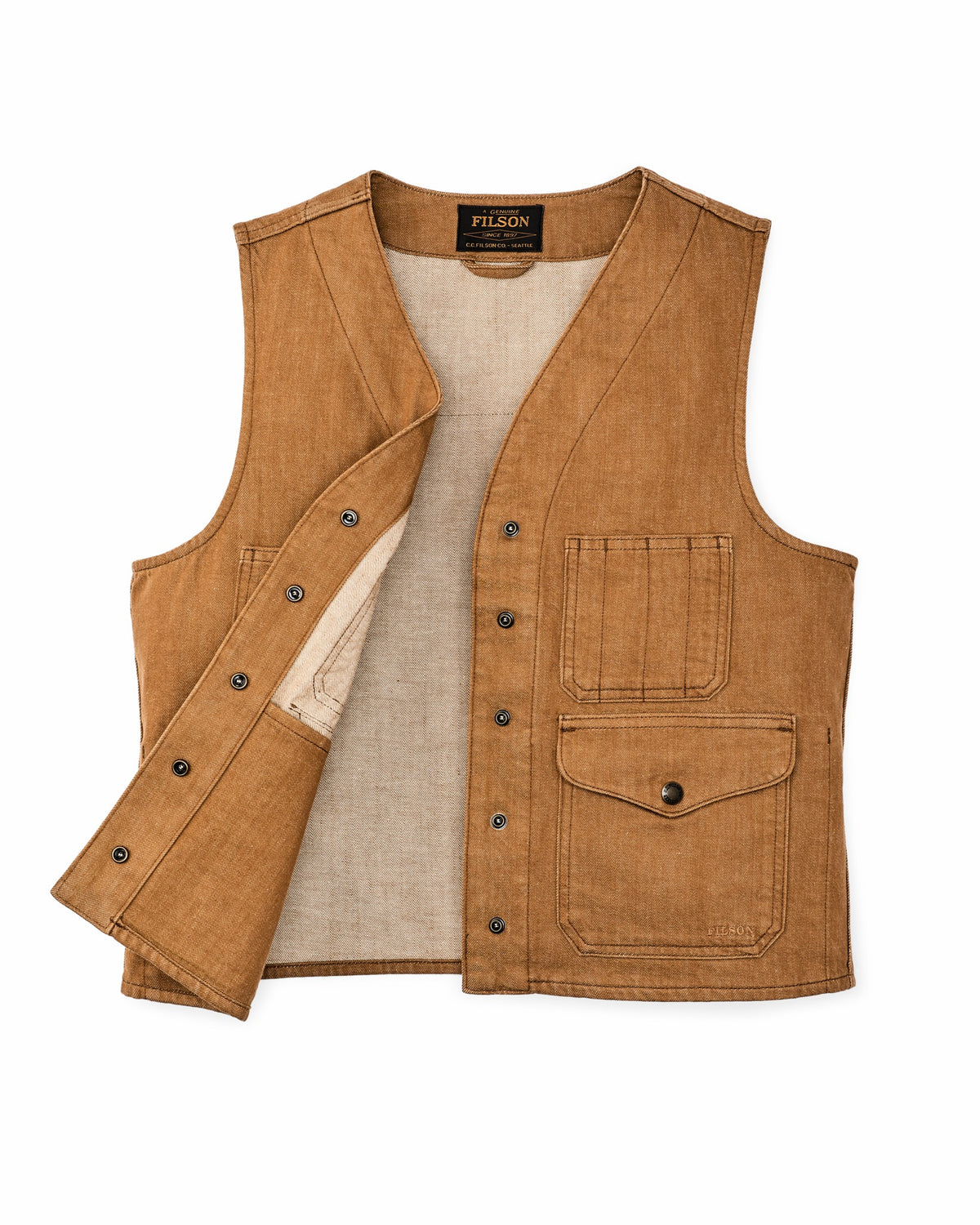 Women Filson Women's Archive Cruiser Vest - Harvest Tan