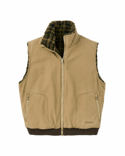 Women Filson Women's Reversible Woolly Fleece Vest - Tan