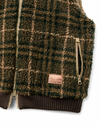 Women Filson Women's Reversible Woolly Fleece Vest - Tan