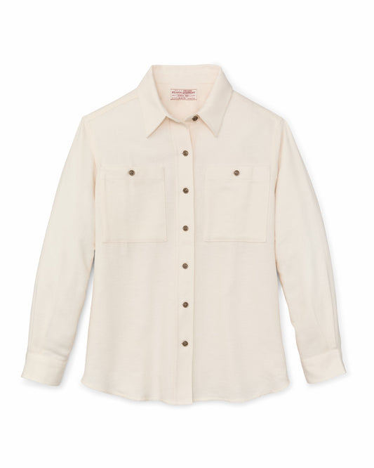 Women Filson The Women's Rangeland Flannel Shirt - Natural Heather