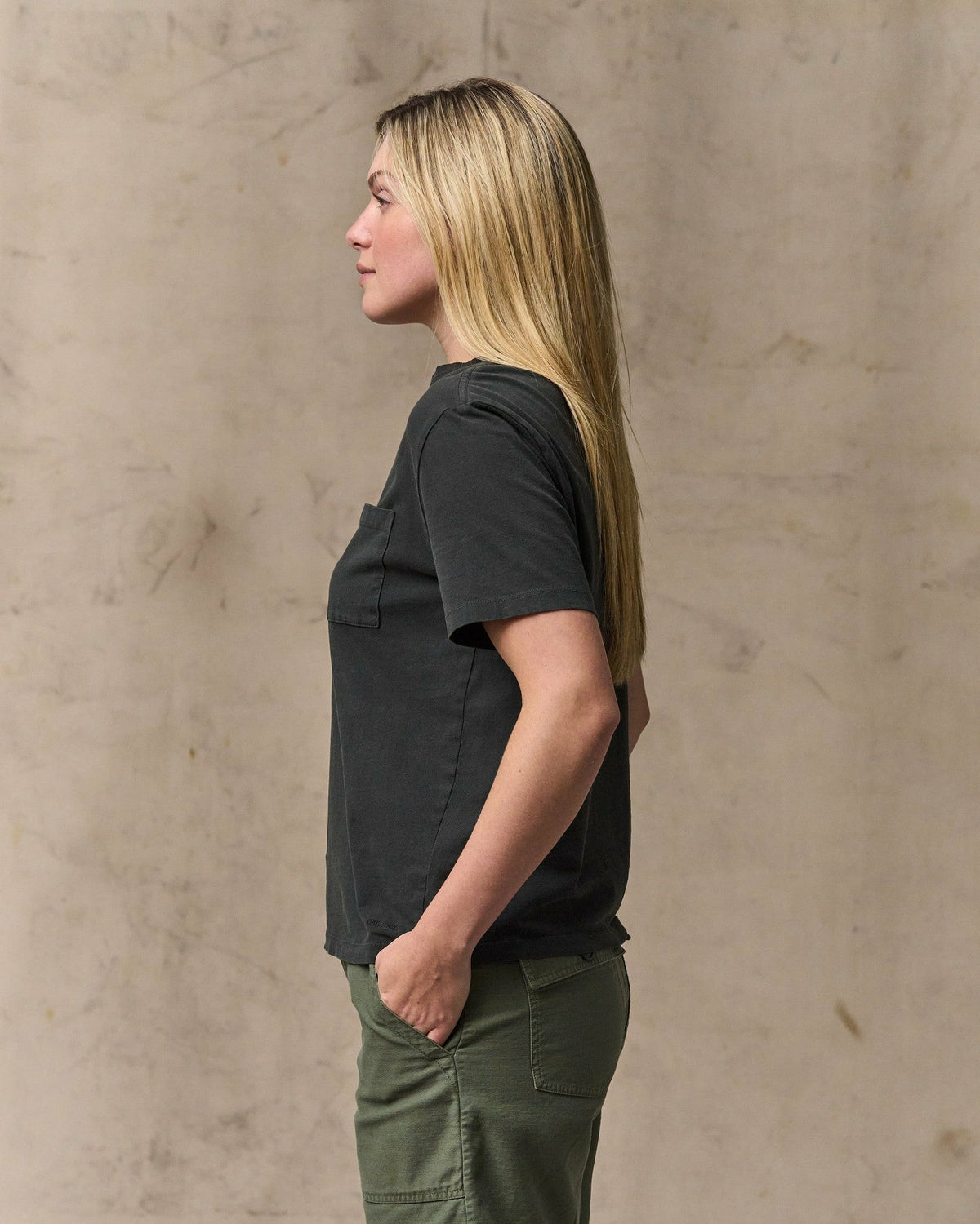 Women Filson Women's Short Sleeve Pocket Tee - Faded Black