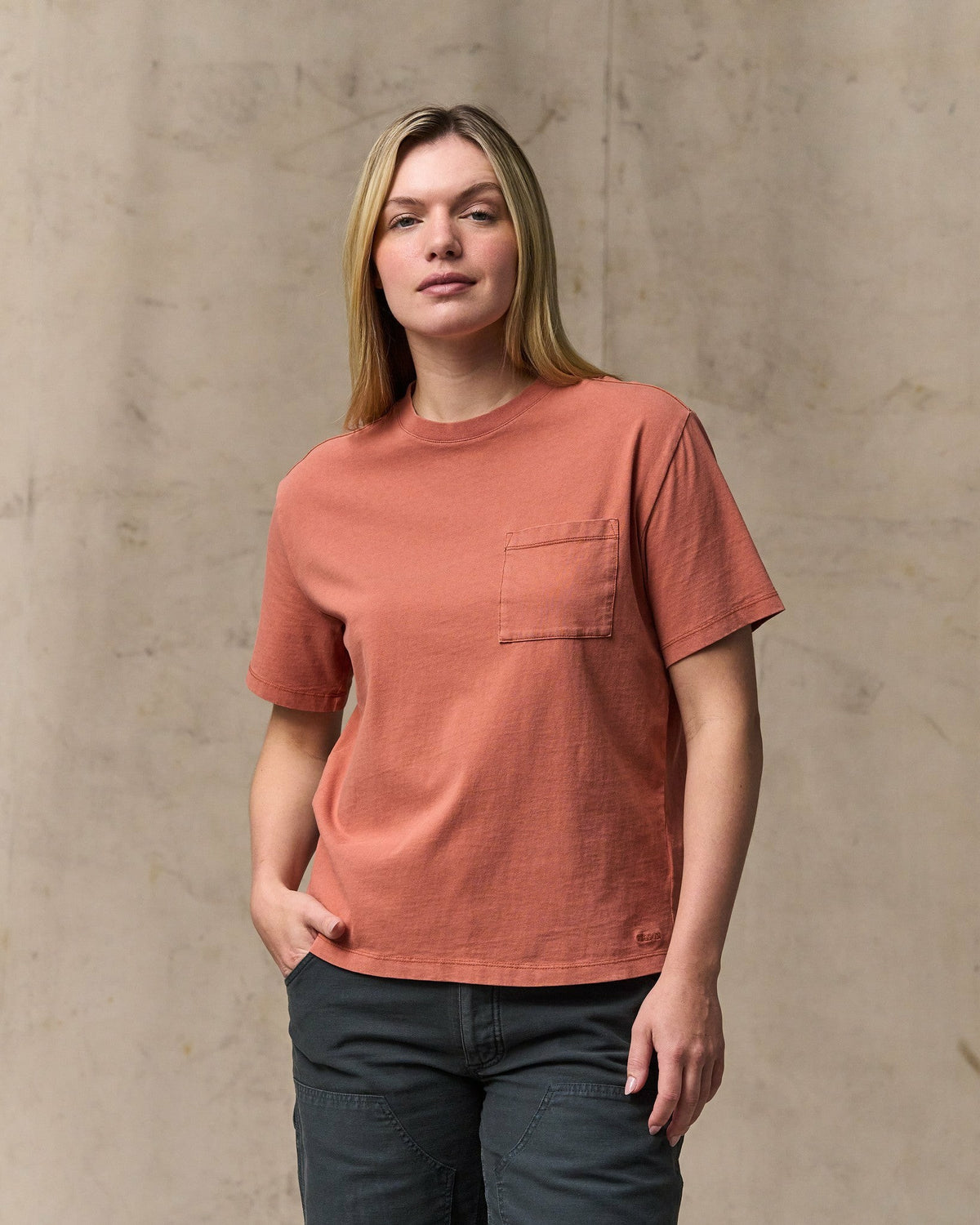 Women Filson Women's Short Sleeve Pocket Tee - Copper Brown