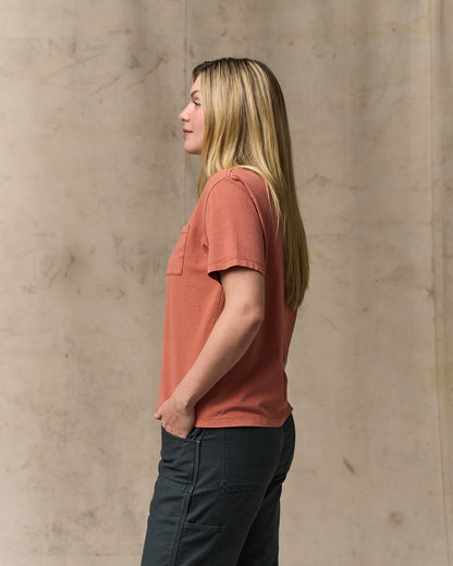 Women Filson Women's Short Sleeve Pocket Tee - Copper Brown