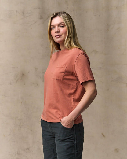 Women Filson Women's Short Sleeve Pocket Tee - Copper Brown