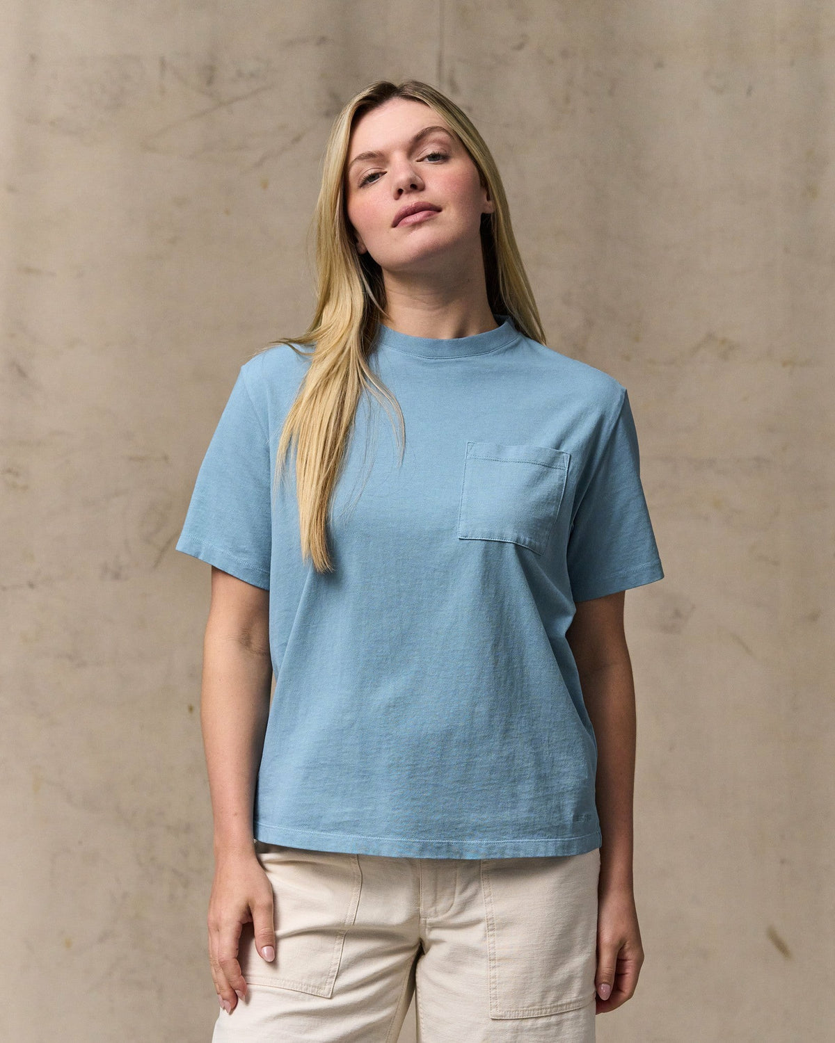 Women Filson Women's Short Sleeve Pocket Tee - Light Blue