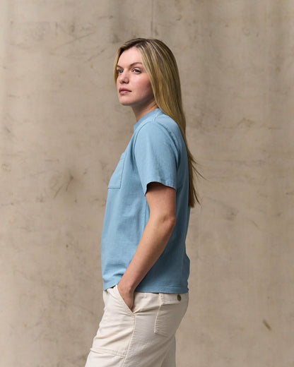 Women Filson Women's Short Sleeve Pocket Tee - Light Blue