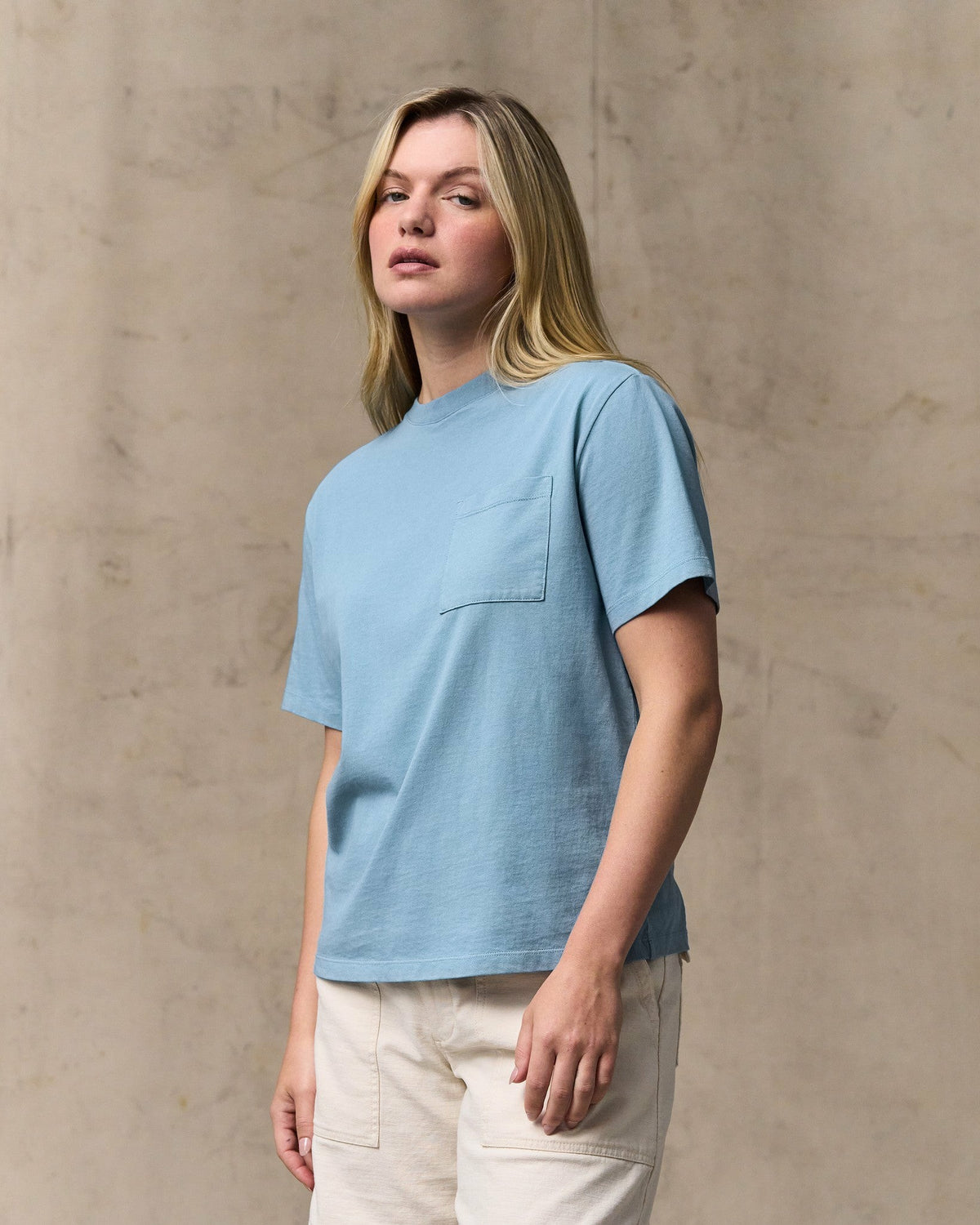 Women Filson Women's Short Sleeve Pocket Tee - Light Blue