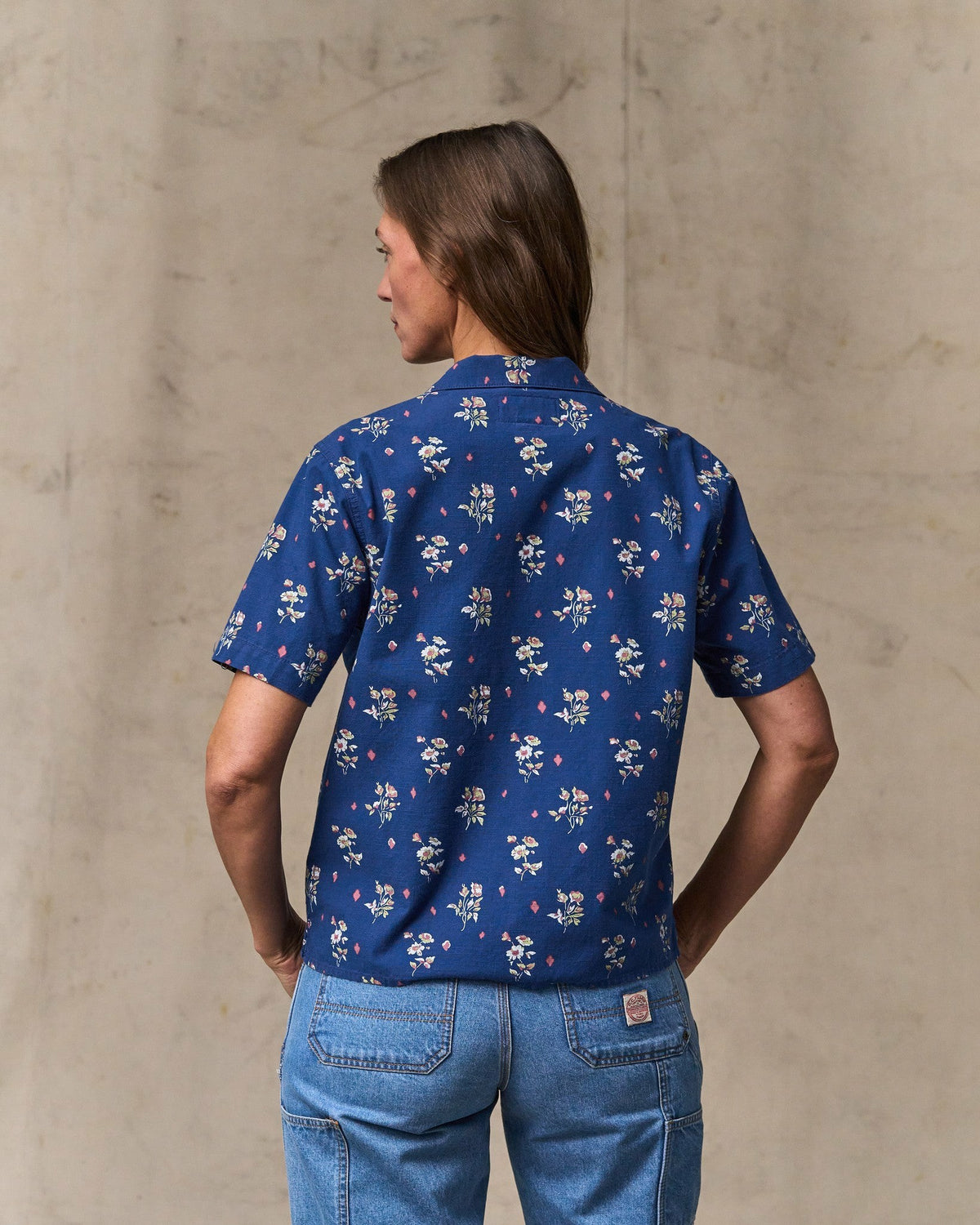 Women Filson Women's Camp Shirt - Indigo / Floral