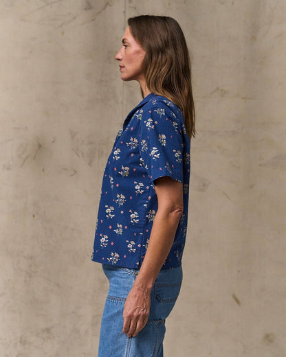 Women Filson Women's Camp Shirt - Indigo / Floral