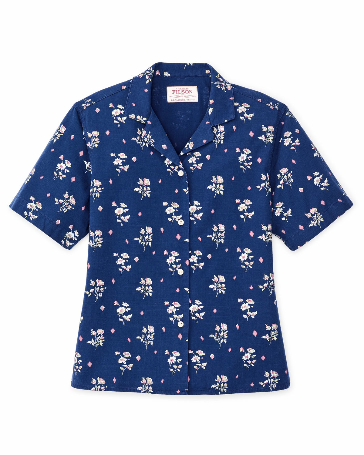 Women Filson Women's Camp Shirt - Indigo / Floral