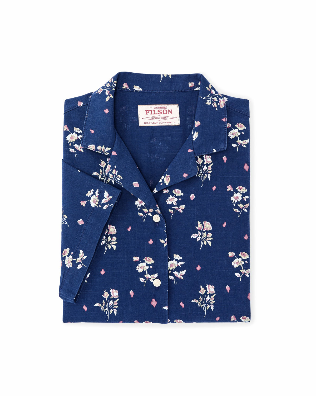 Women Filson Women's Camp Shirt - Indigo / Floral