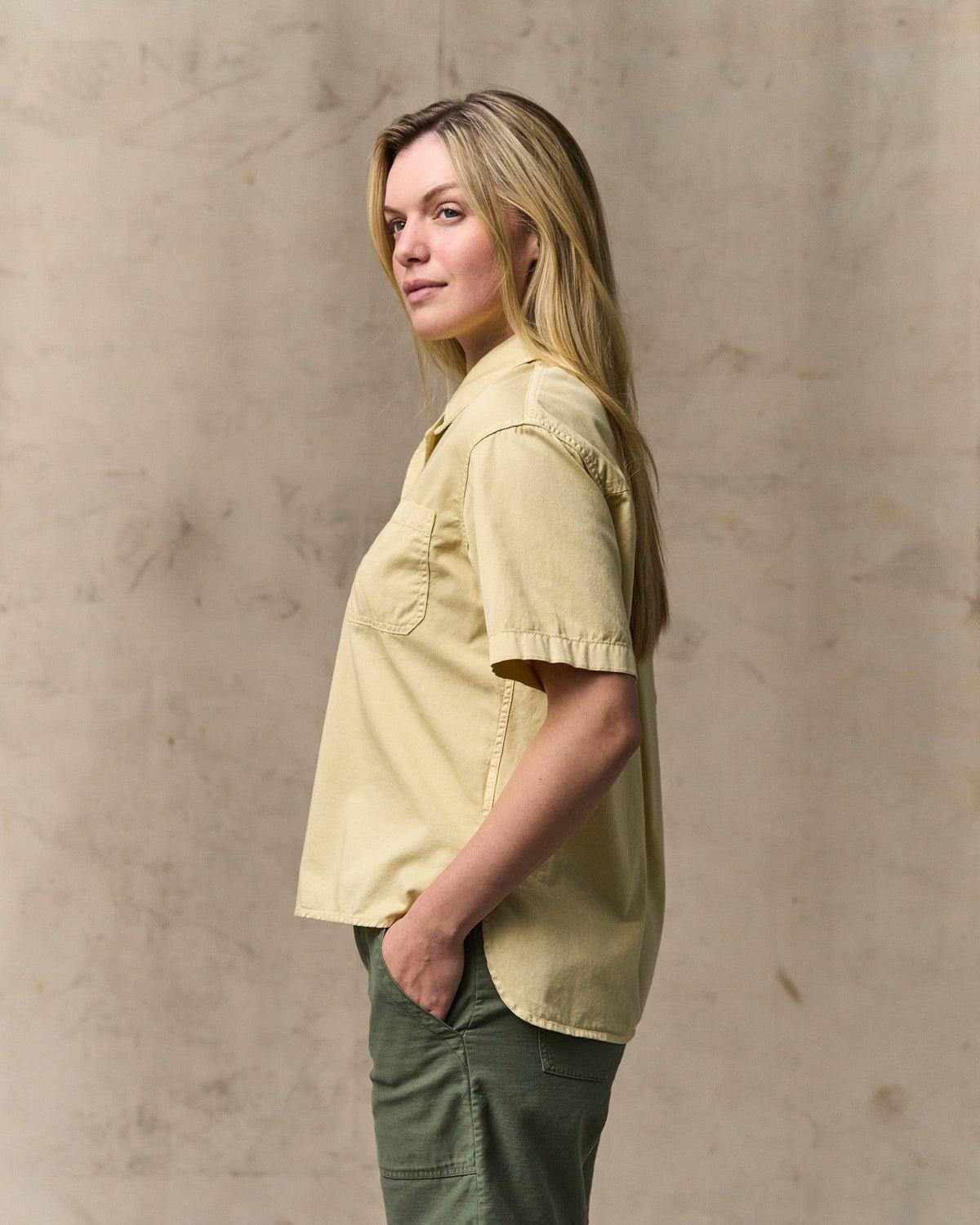 Women Filson Women's Twill Popover Shirt - Pale Tan