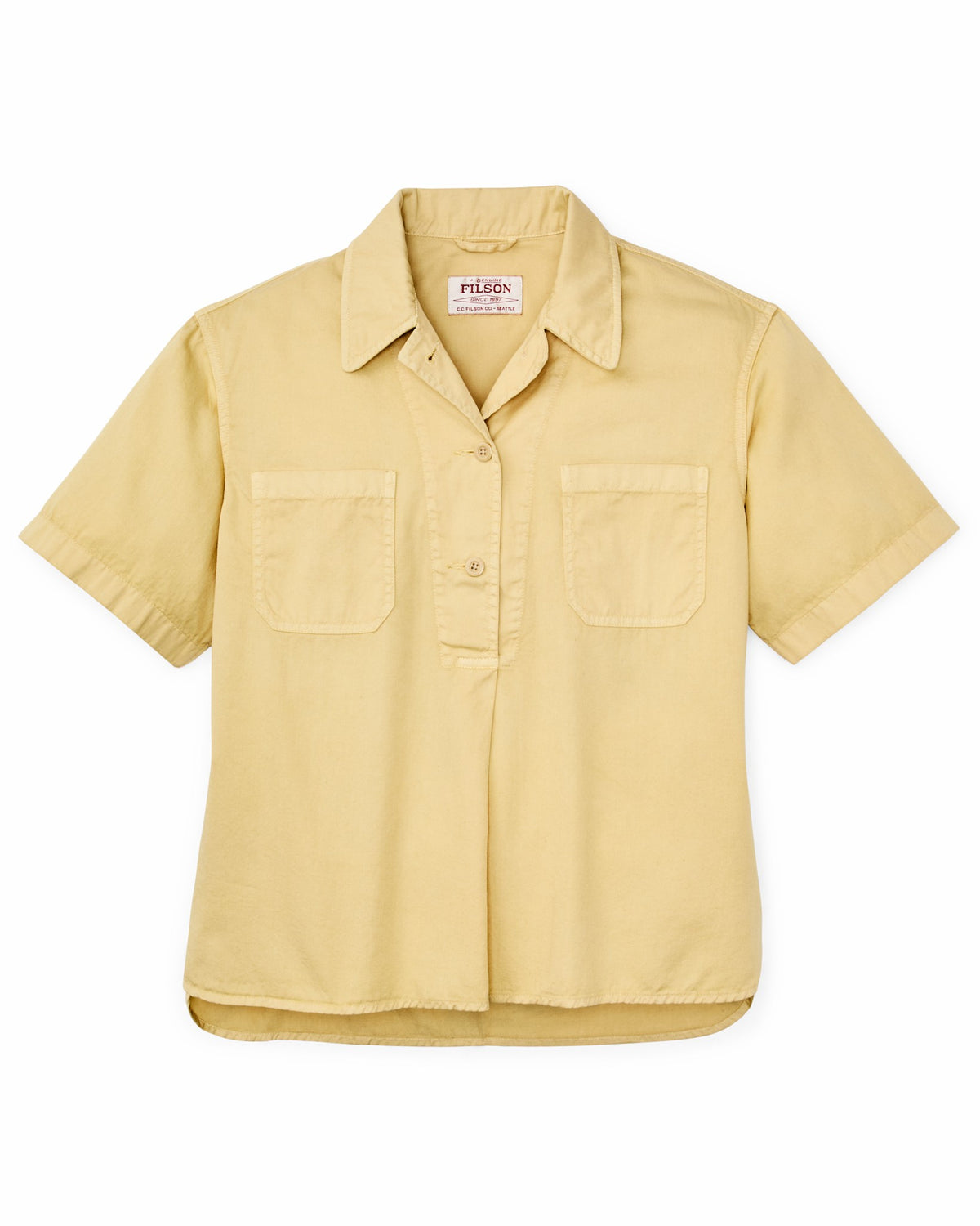 Women Filson Women's Twill Popover Shirt - Pale Tan