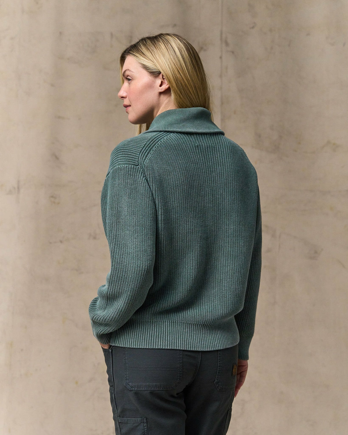 Women Filson Women's Cotton Shawl Neck Cardigan - Juniper