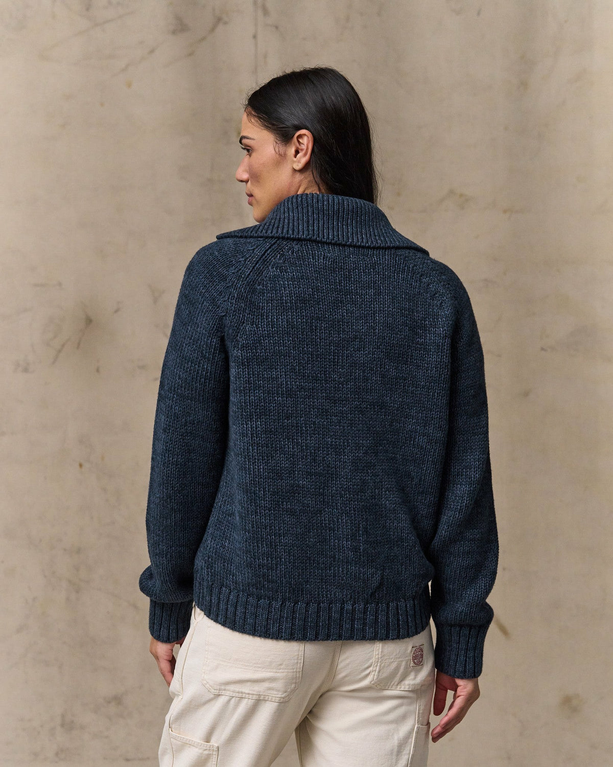 Women Filson Women's Cotton Full-zip Cardigan - Navy / Marl