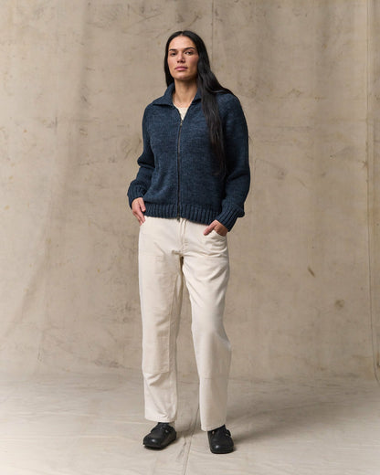 Women Filson Women's Cotton Full-zip Cardigan - Navy / Marl