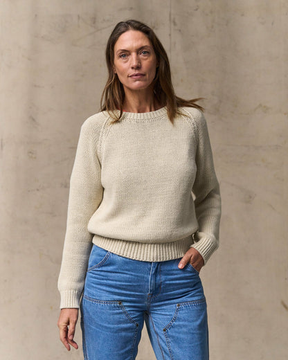 Women Filson Women's Cotton Crewneck Sweater - Natural