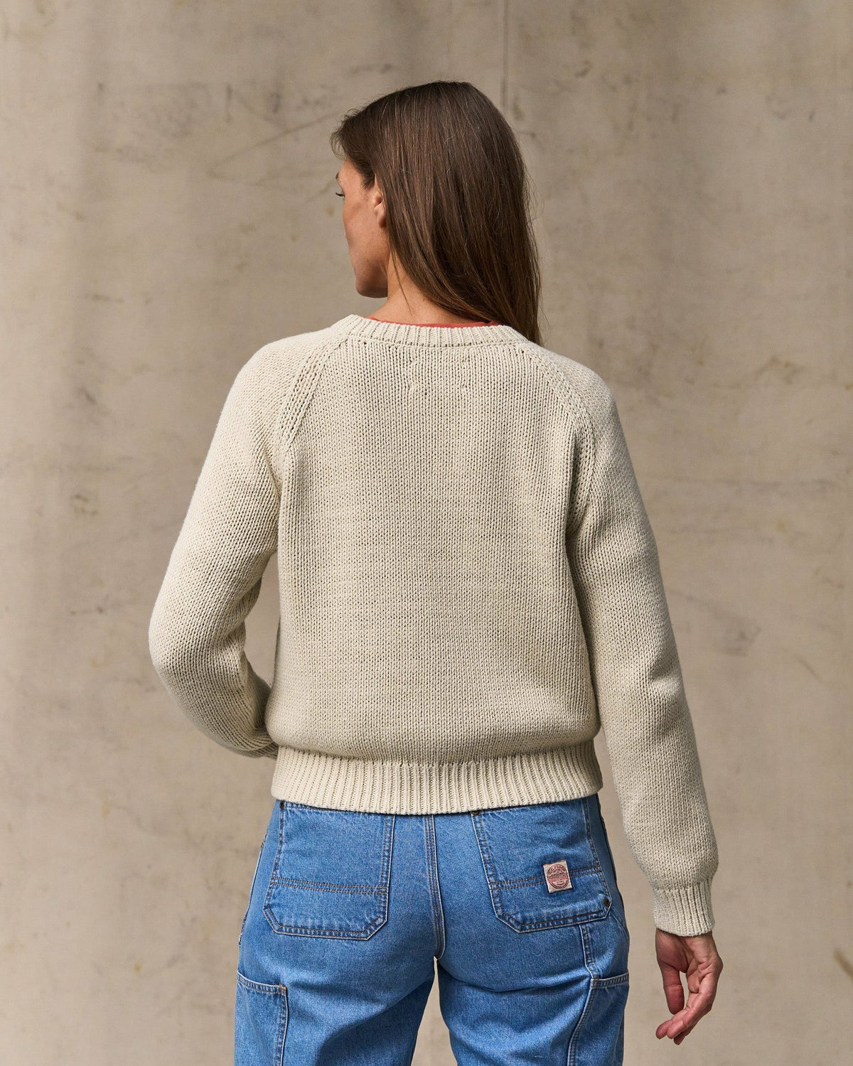 Women Filson Women's Cotton Crewneck Sweater - Natural