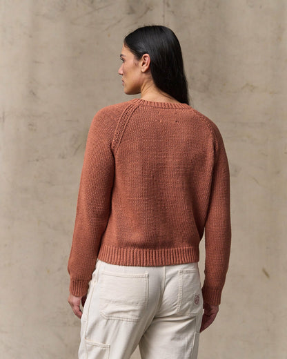 Women Filson Women's Cotton Crewneck Sweater - Copper Brown