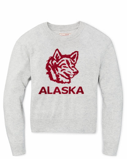 Women Filson Women's Graphic Wool Sweater - Heather Gray