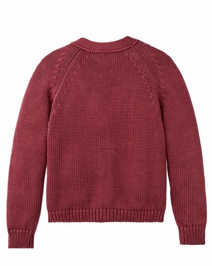 Women Filson Women's Rustic Cotton Cardigan - Burgundy