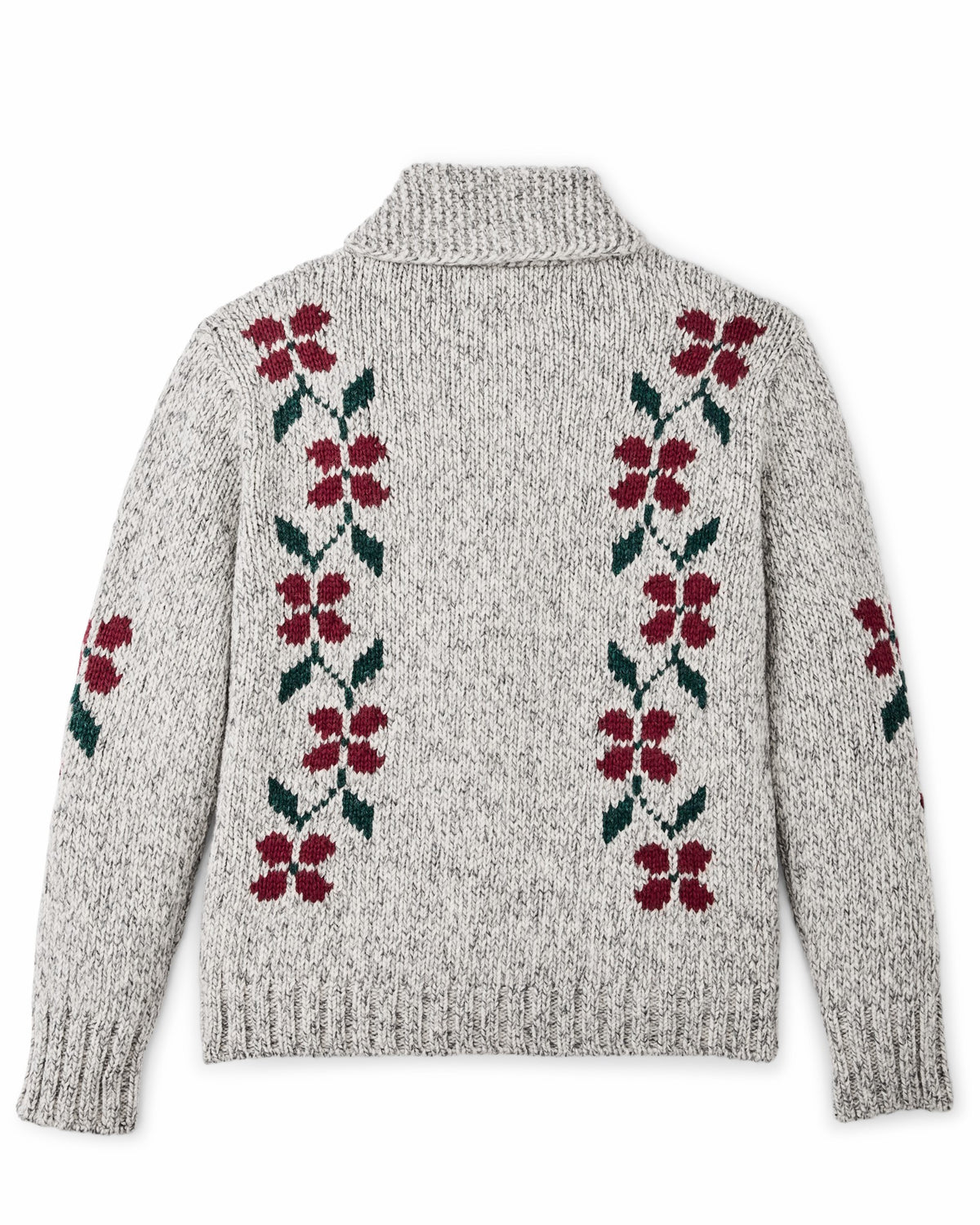 Women Filson Women's Zippered Wool Sweater - Gray / Flower
