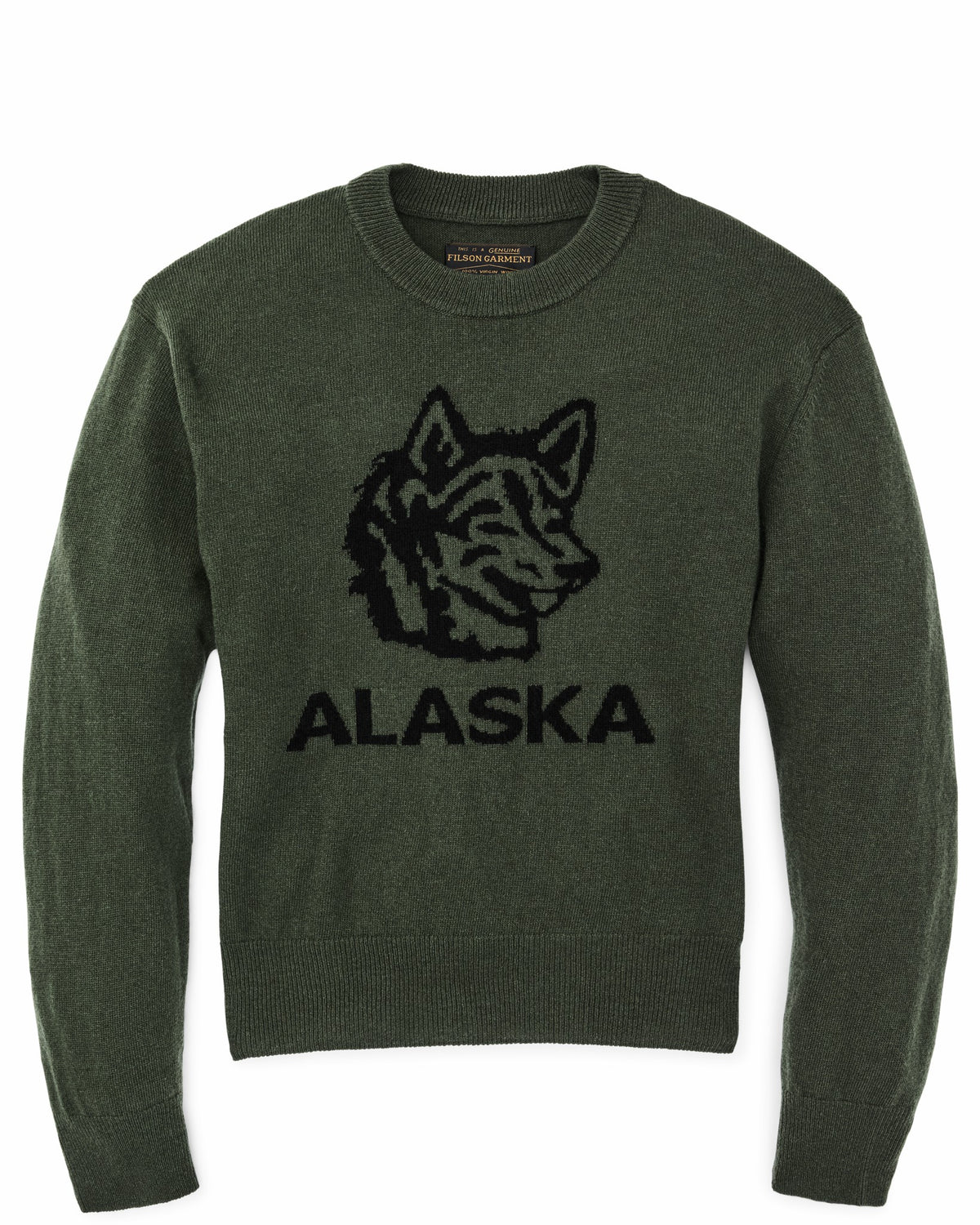 Women Filson Women's Graphic Wool Sweater - Olive