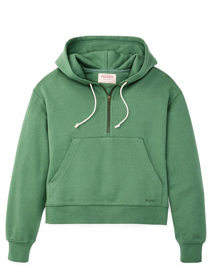 Women Filson Women's French Terry Half-zip Hoodie - Light Forest