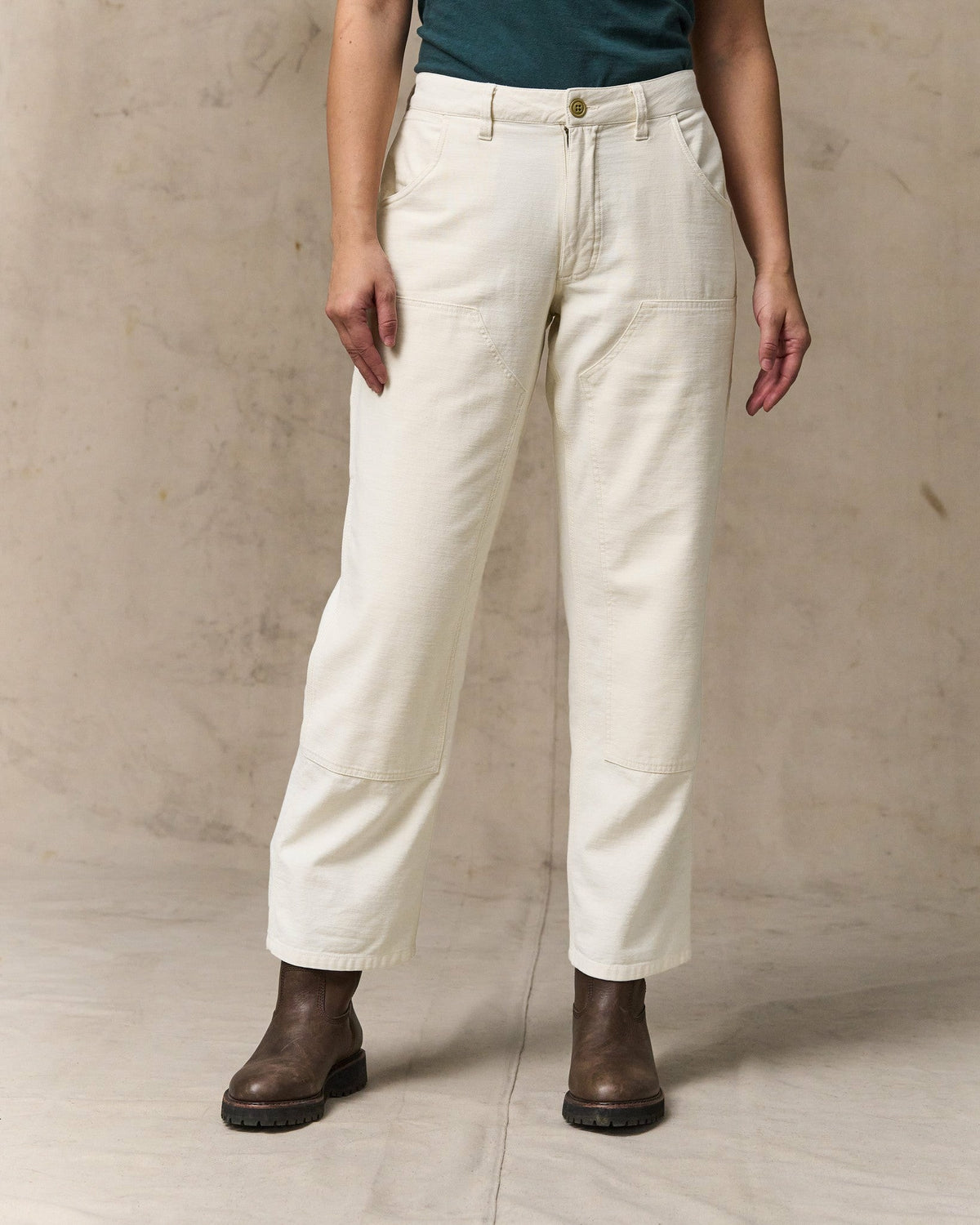 Women Filson Women's Field Double-Front Pants - Natural Seed