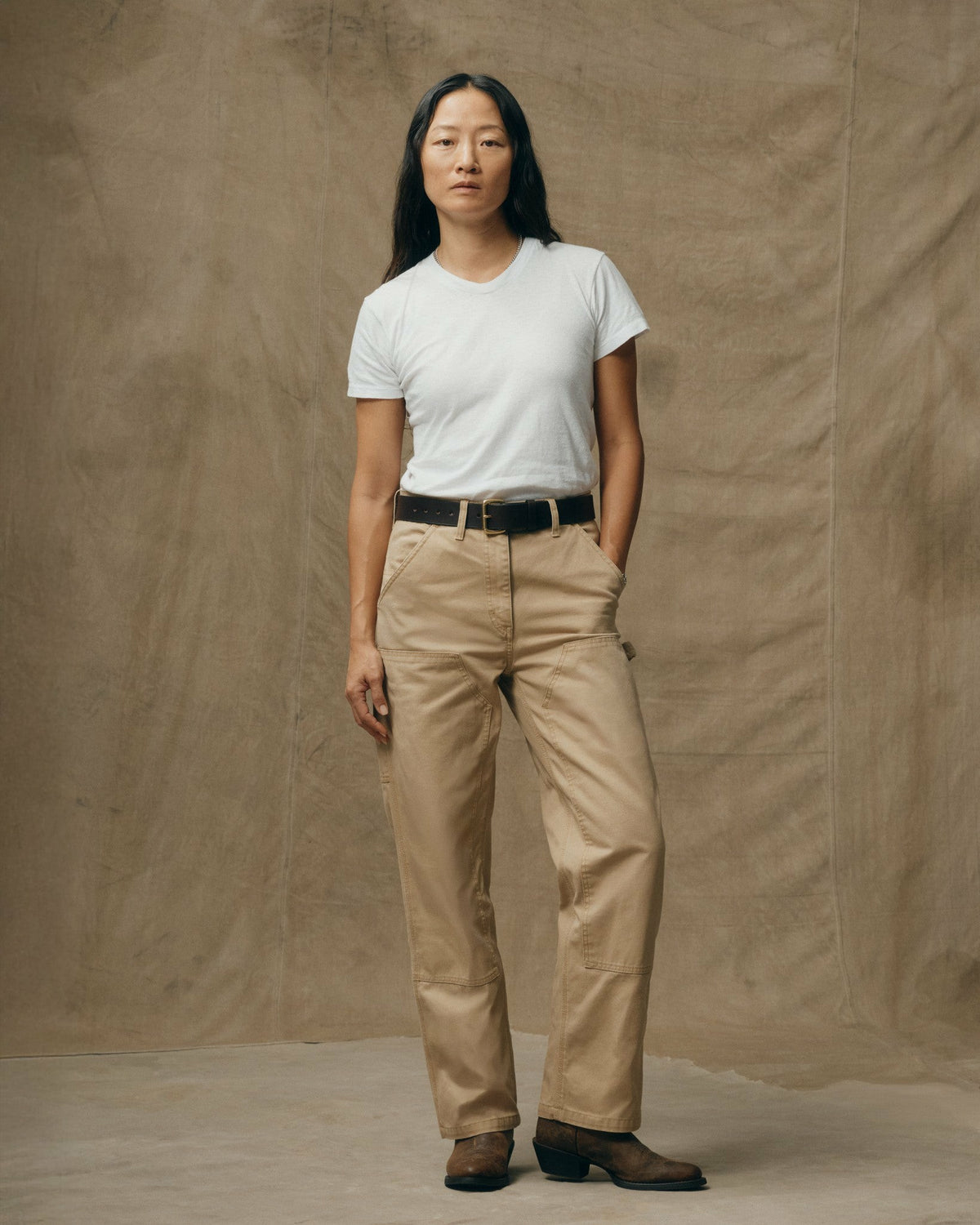 Women Filson Women's Canvas Work Pants - Natural