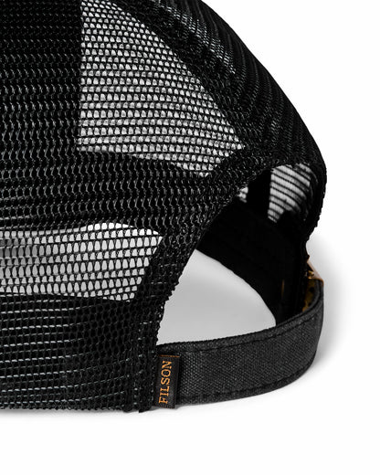Gear Filson Scenic Waxed Logger Mesh Cap - Black