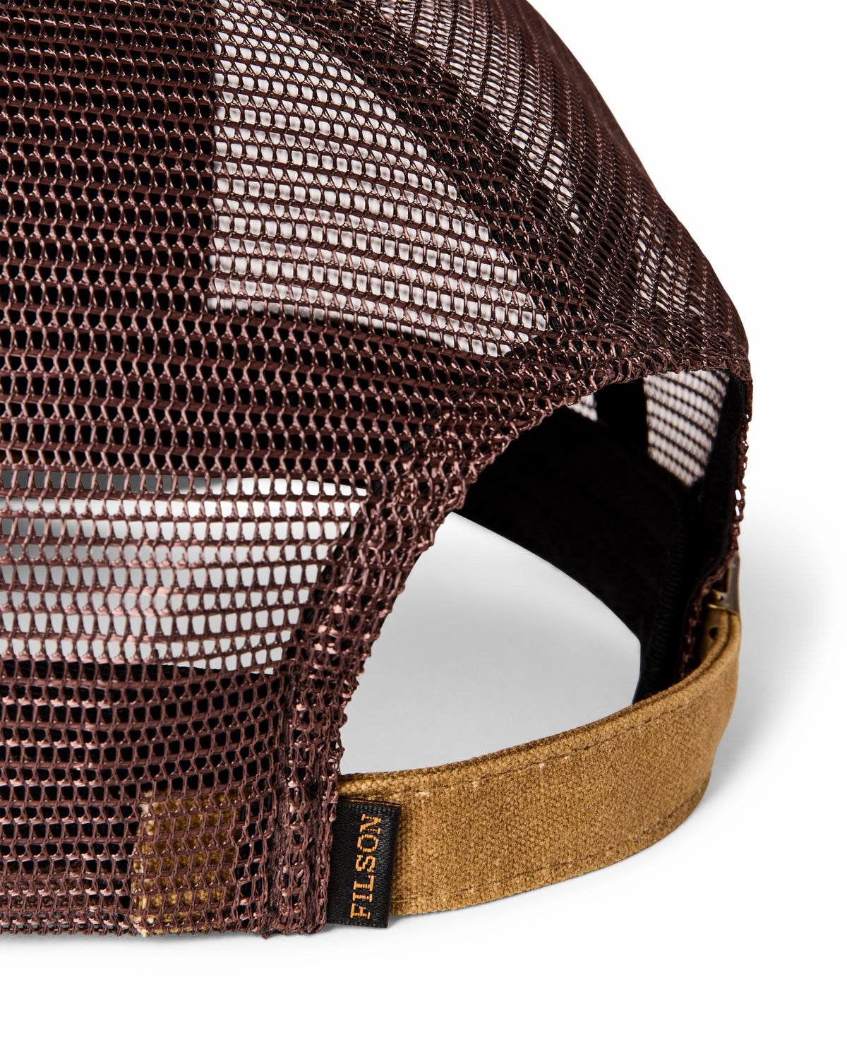 Gear Filson Scenic Waxed Logger Mesh Cap - Dark Khaki