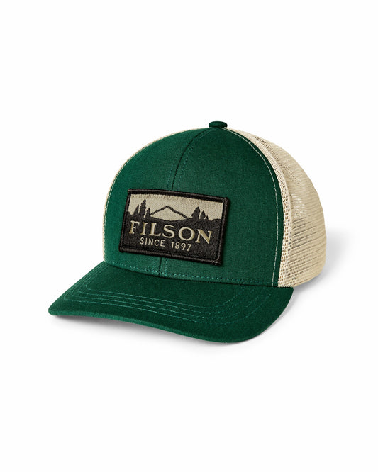 Gear Filson Scenic Logger Mesh Cap - Pine / Brown