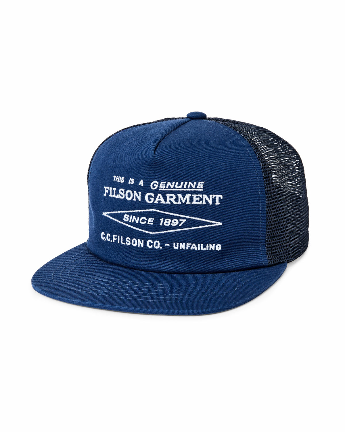 Gear Filson Diamond Trucker Mesh Cap - Blue