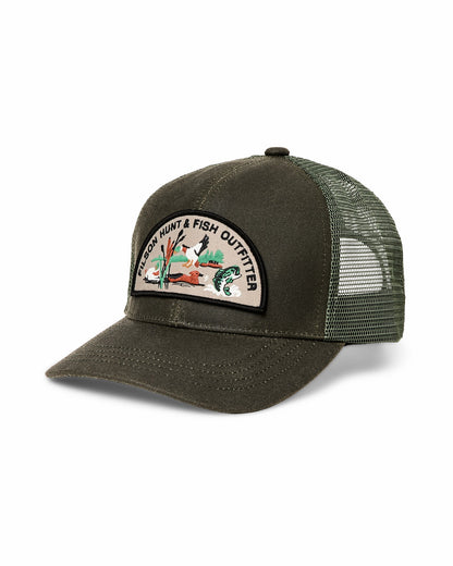 Gear Filson Logger Mesh Cap - Otter Green / Hunt Fish