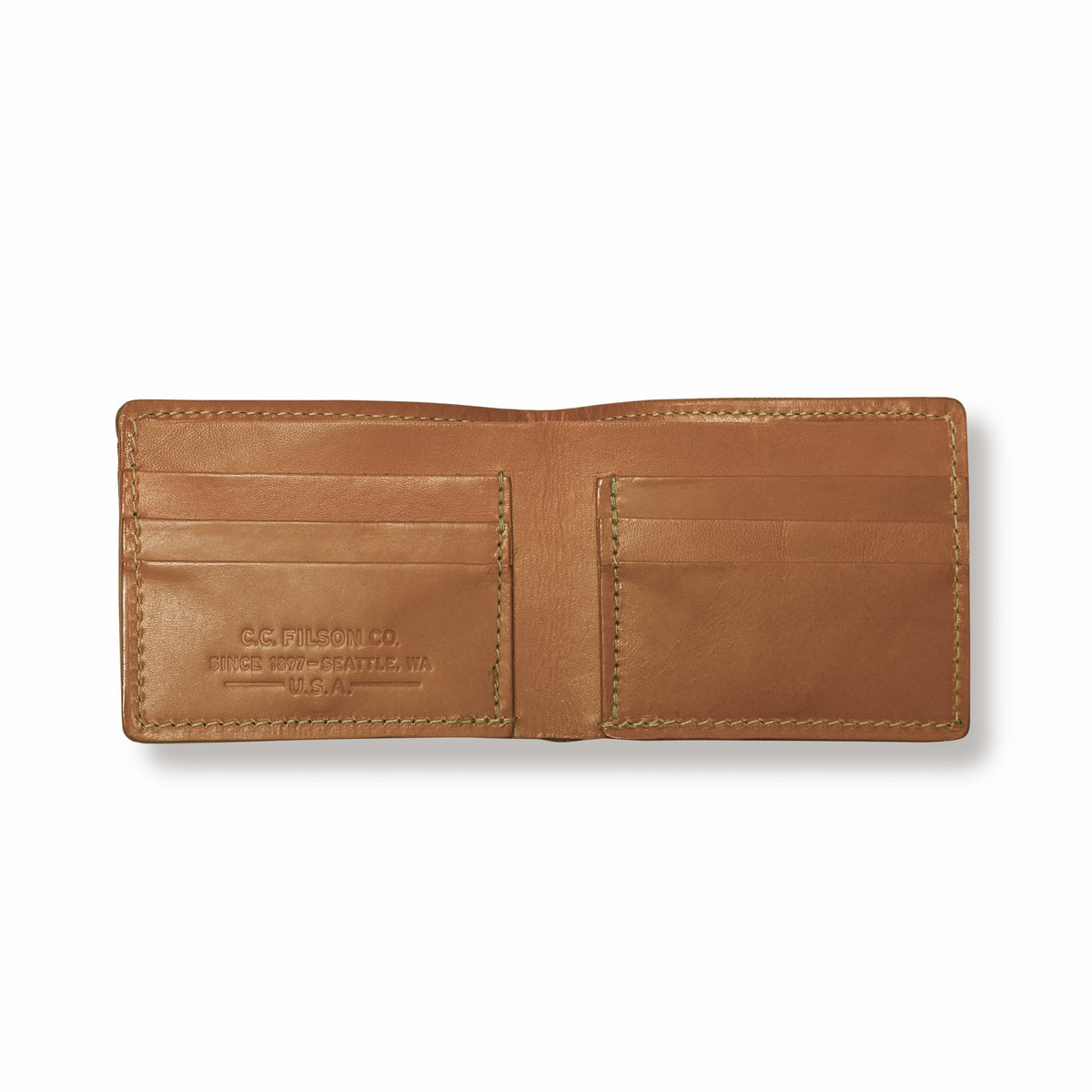Gear Filson Bridle Leather Bi-fold Wallet - Tan Leather