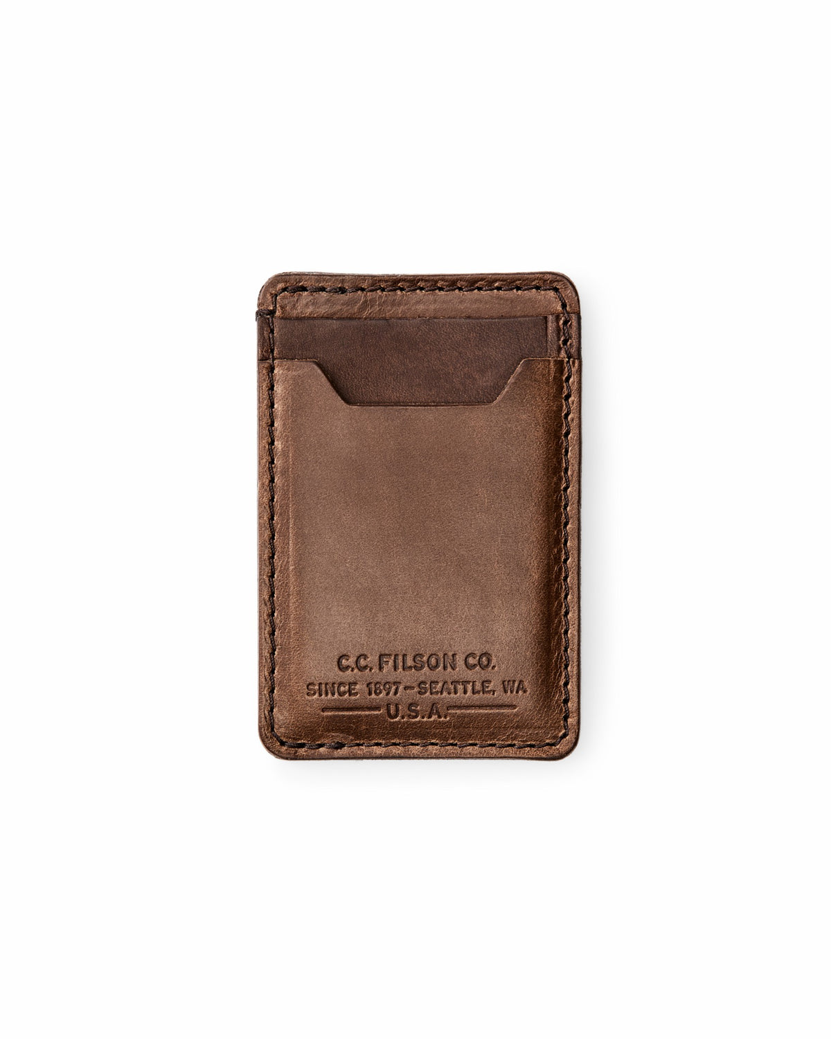 Gear Filson Filson Leather Card Case - Natural Brown