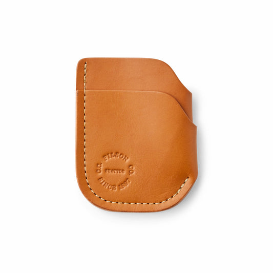 Gear Filson Bridle Leather Front Pocket Cash & Card Case - Tan Leather