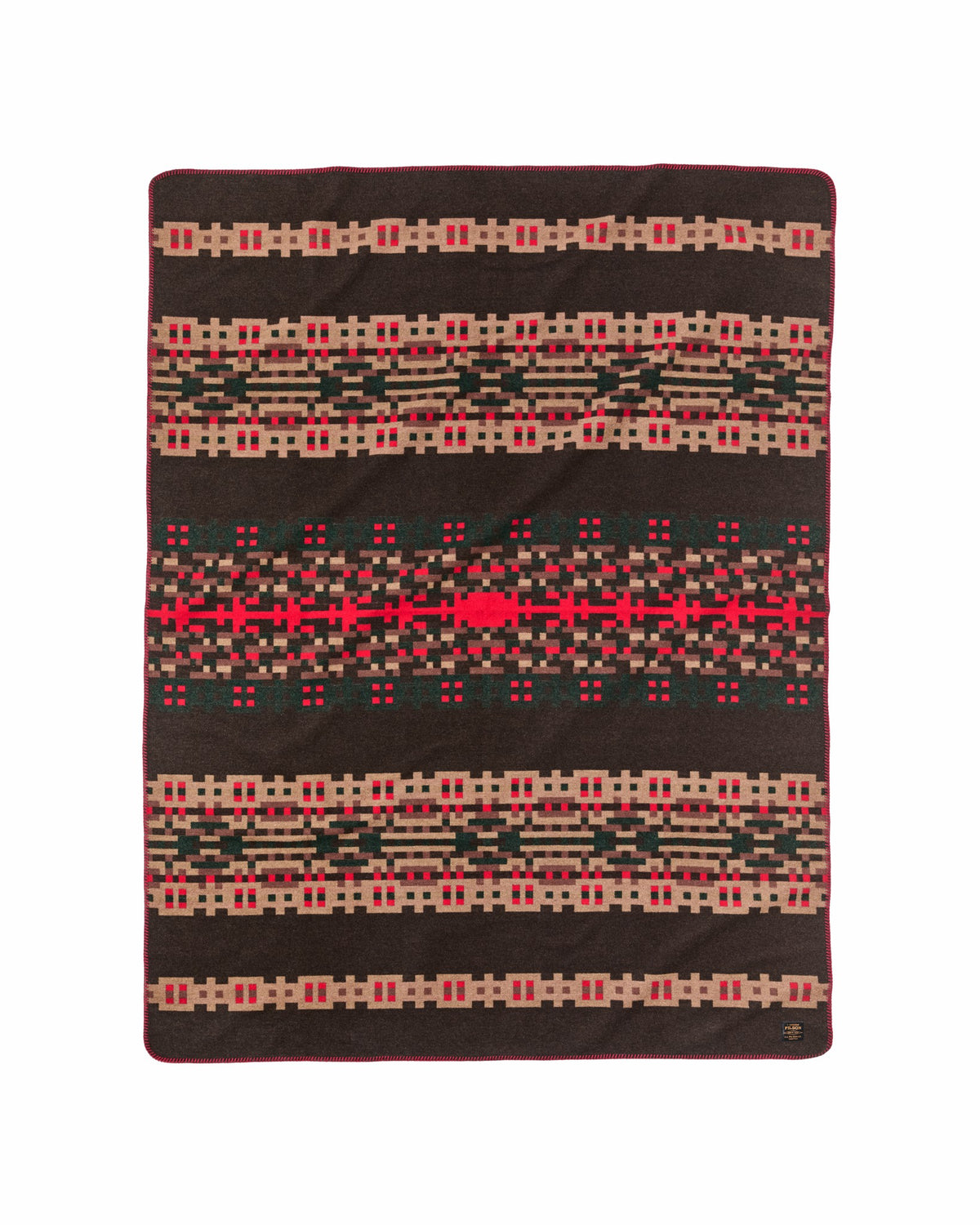 Gear Filson Wool-blend Blanket - Brown / Port Multi