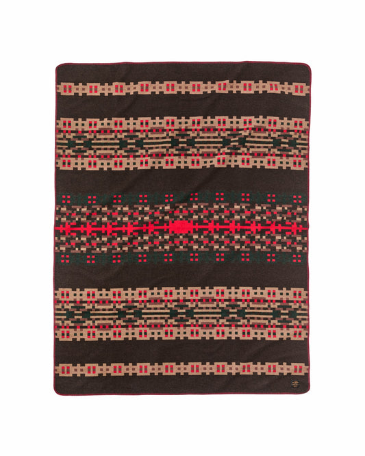Gear Filson Wool-blend Blanket - Brown / Port Multi