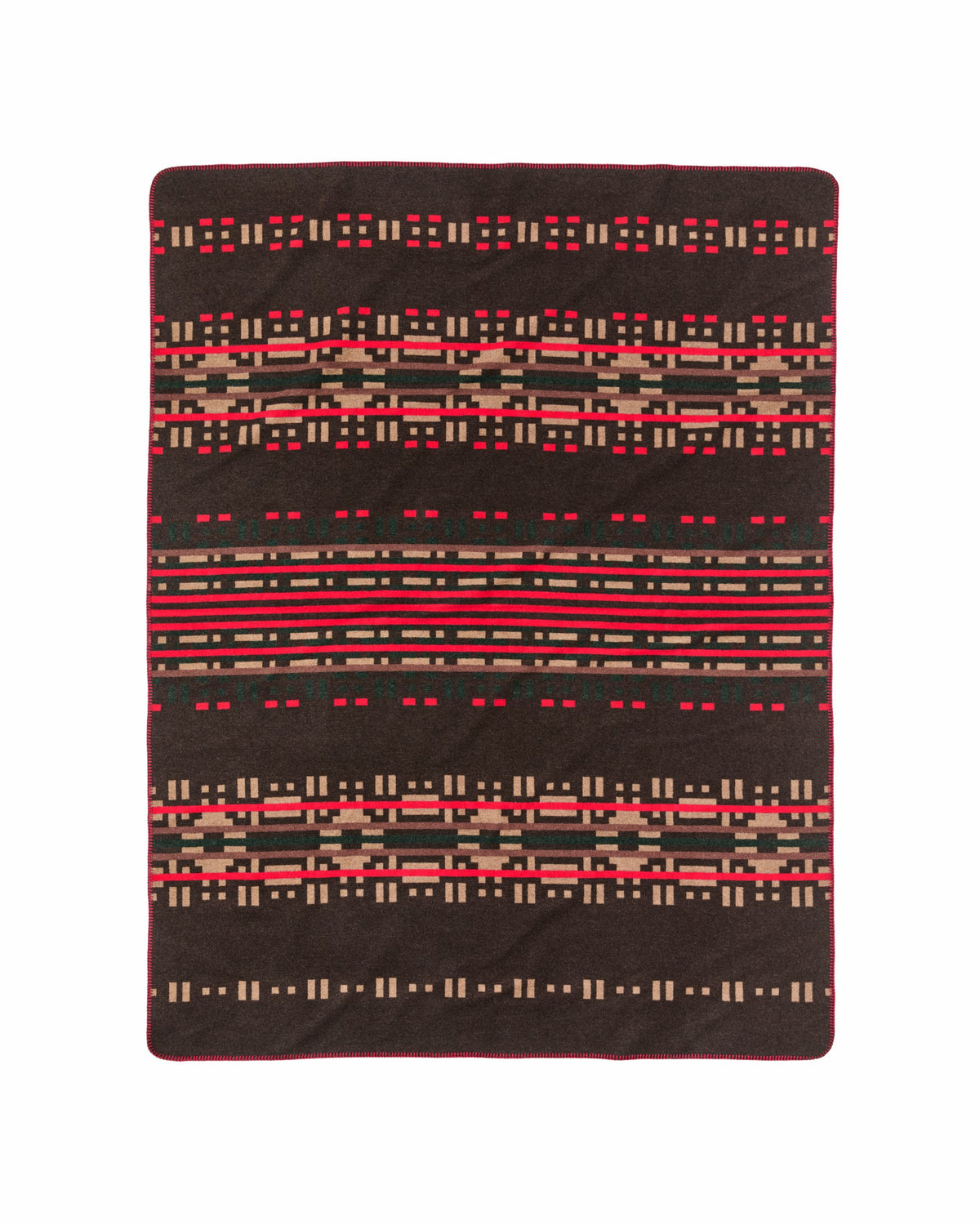 Gear Filson Wool-blend Blanket - Brown / Port Multi