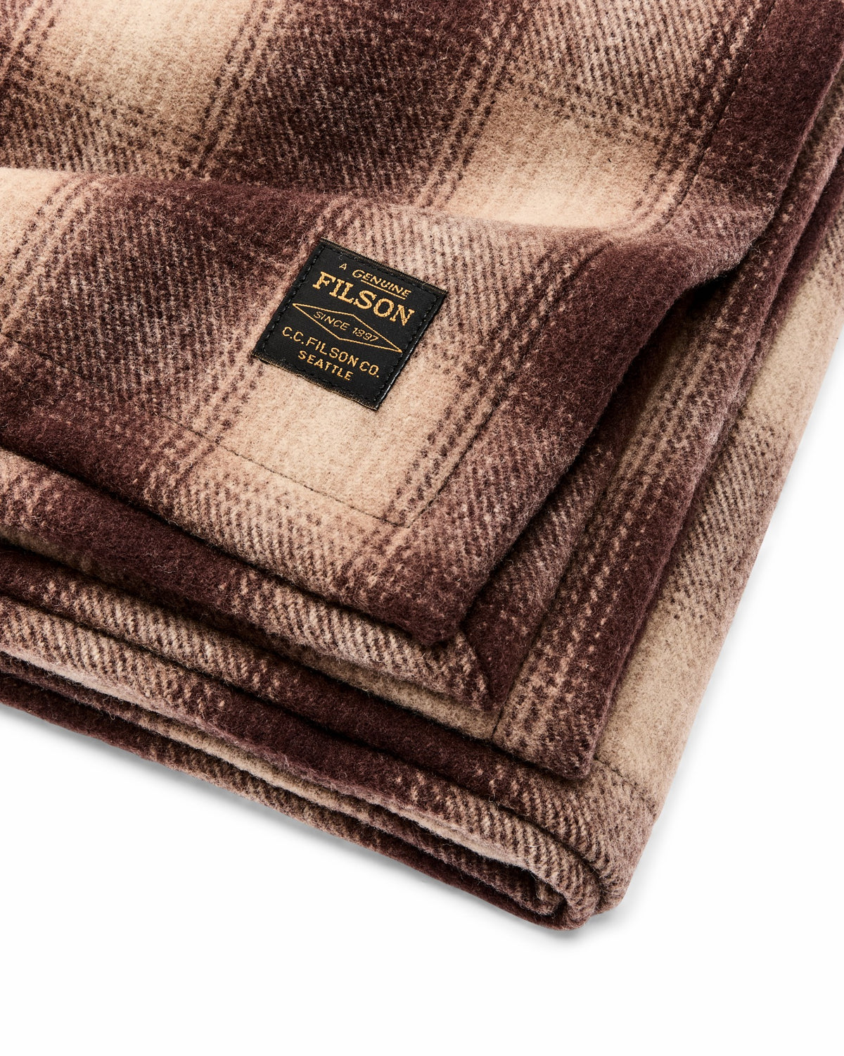 Gear Filson Mackinaw Wool Surplus Blanket - Brown / Tan Ombre