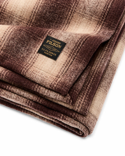 Gear Filson Mackinaw Wool Surplus Blanket - Brown / Tan Ombre