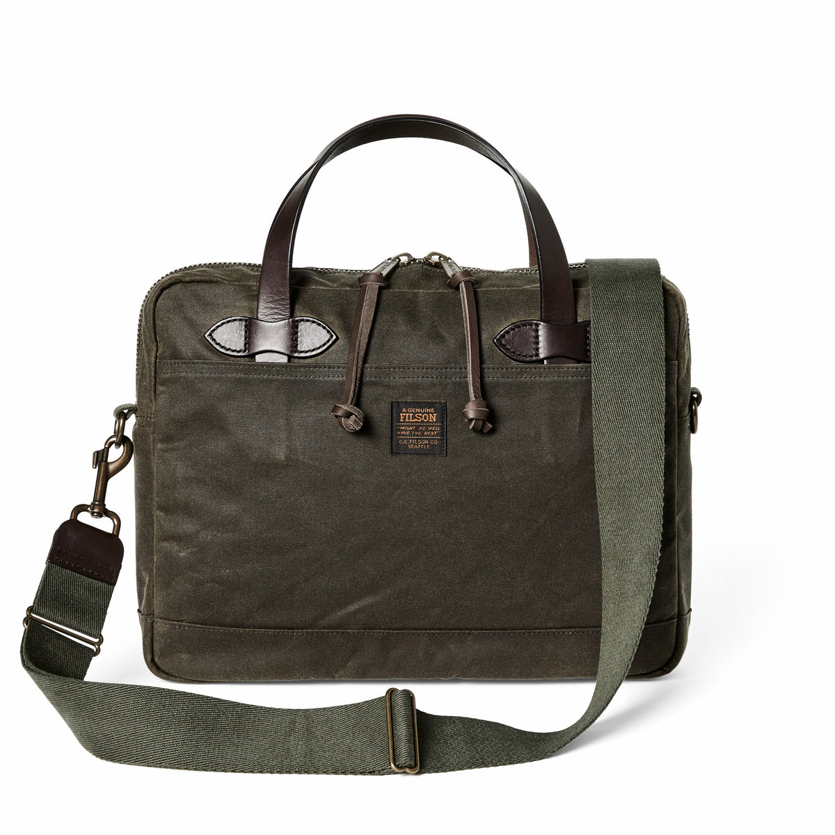 Bags Filson Tin Cloth Compact Briefcase - Otter Green